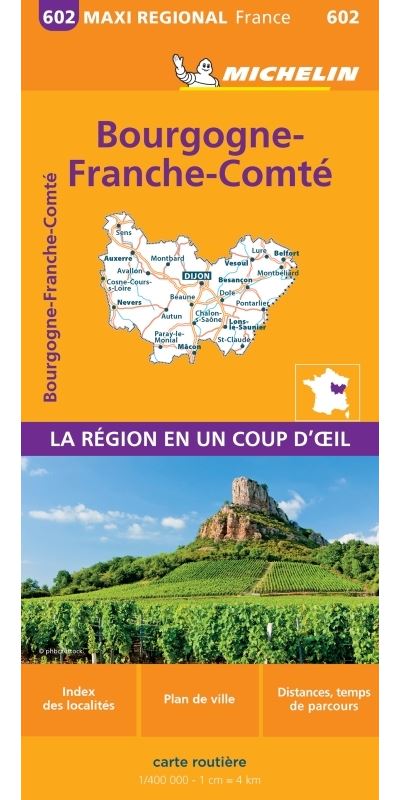 BOURGOGNE FRANCHE COMTE 1/400 000