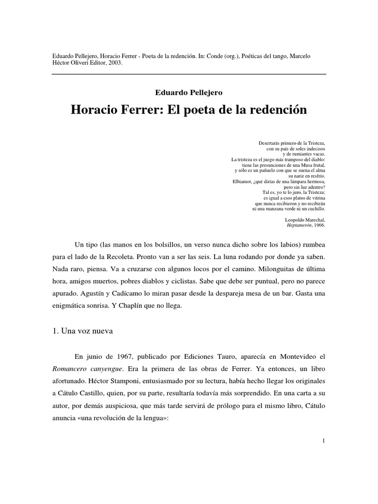 HORACIO FERRER POETA DEL TANGO DVD